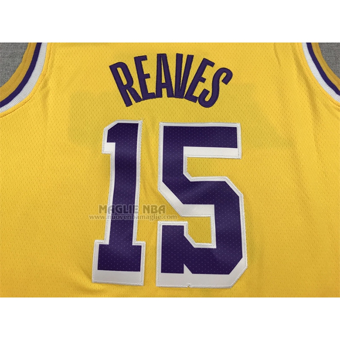 Maglia
 Austin Reaves NO 15 Los Angeles Lakers Icon 2022-23 Giallo
